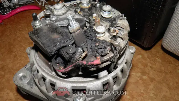 пробой диодных мостов генератора