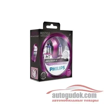 H7 PHILIPS COLORVISION PURPLE 12V 55W 12972CVPPS2 _роз._